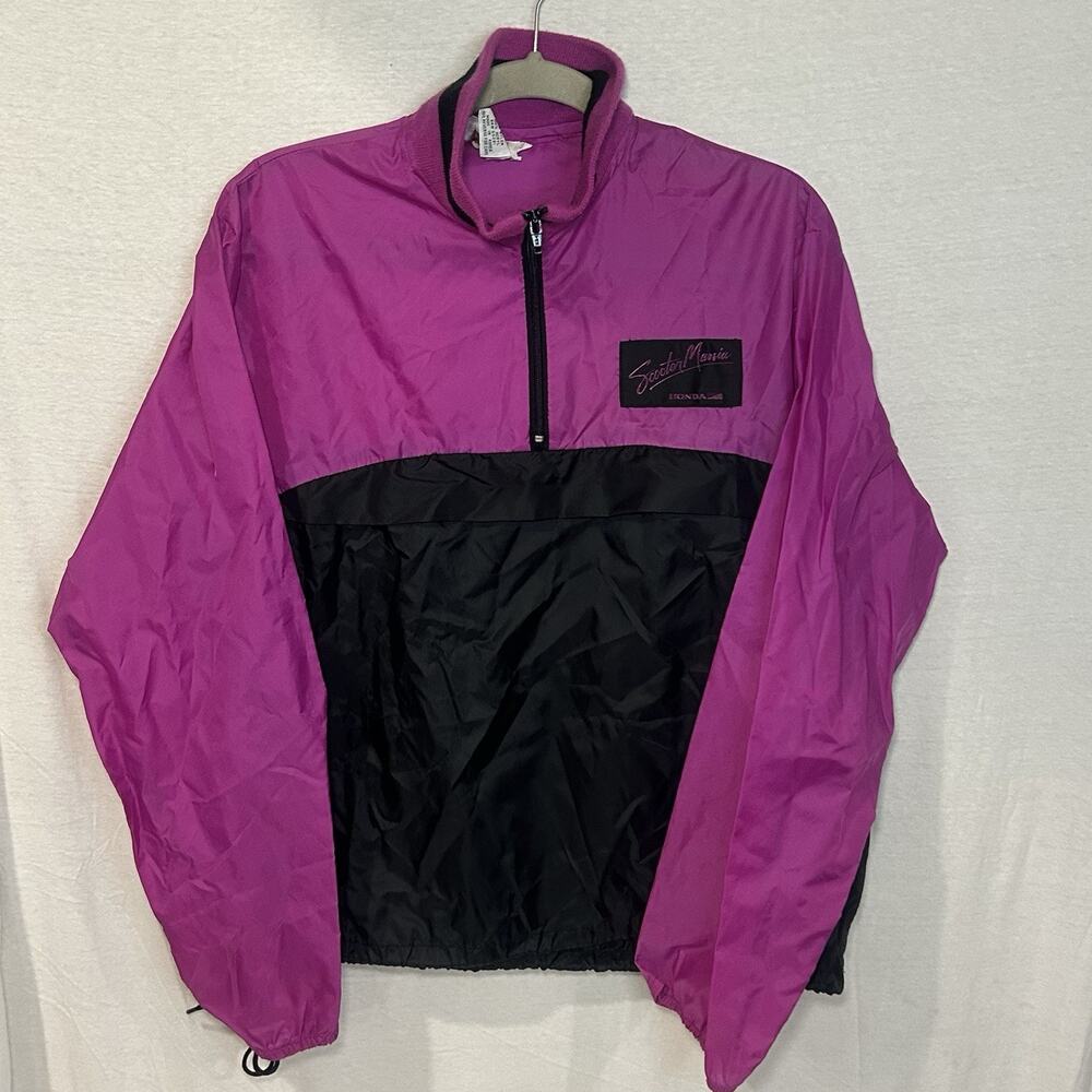 Vintage Honda Hondaline Scooter Mania Colorblock Windbreaker Jacket Size‎ Small
